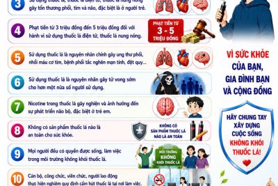 HƯỞNG ỨNG NGÀY THẾ GIỚI KHÔNG THUỐC LÁ 31/05/2026