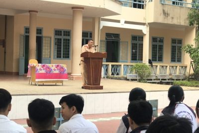 TUYÊN TRUYỀN CÔNG TÁC ĐẢM TRẬT TỰ AN TOÀN GIAO THÔNG CHO HỌC SINH TRƯỜNG THPT QUANG TRUNG