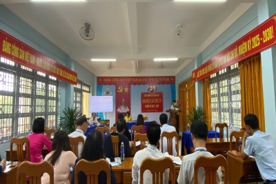 CHI BỘ TRƯỜNG THPT QUANG TRUNG TỔ CHỨC ĐẠI HỘI LẦN THỨ IV, NHIỆM KỲ 2025-2030